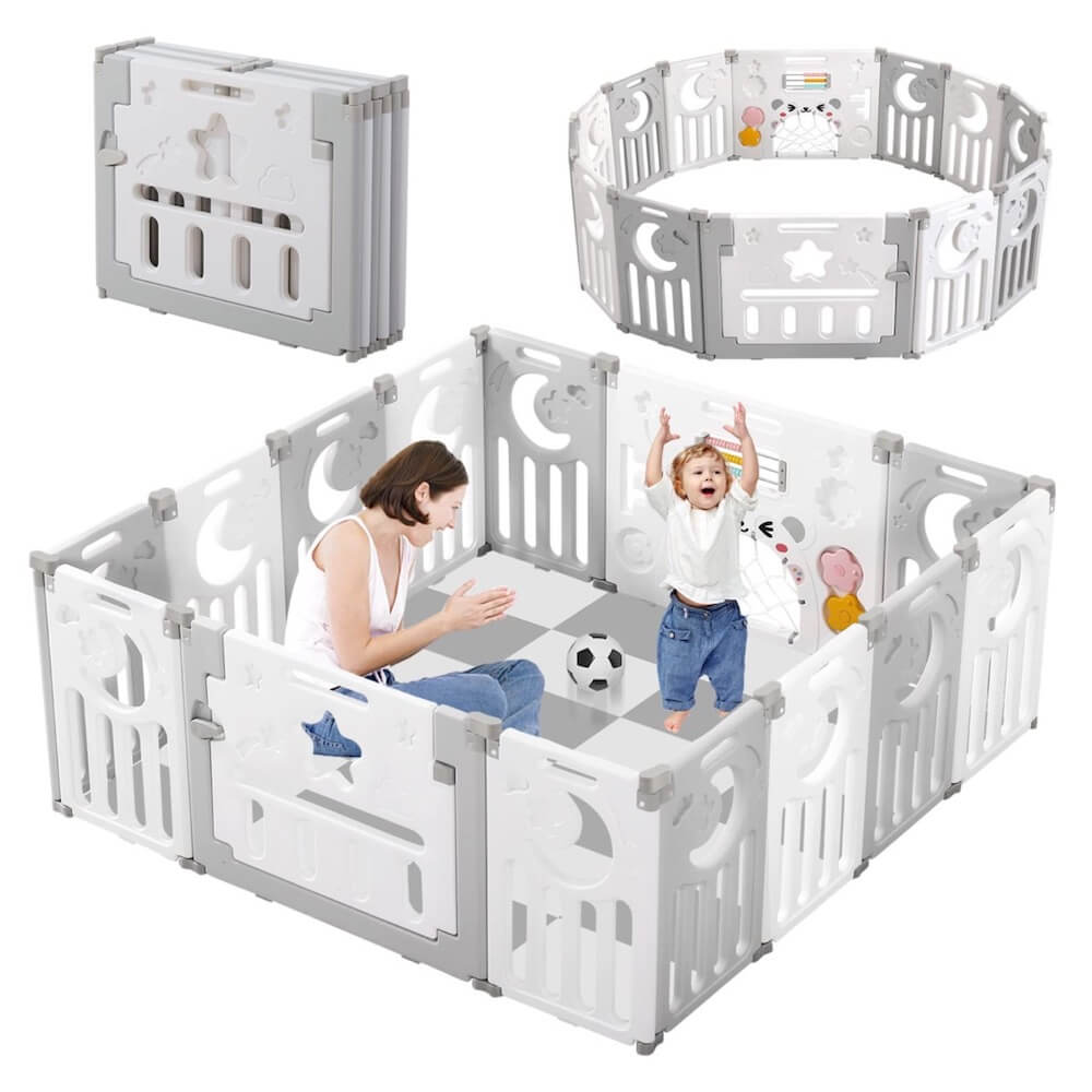 Baby Playpen, Dripex Upgrade Foldable Kids Activity